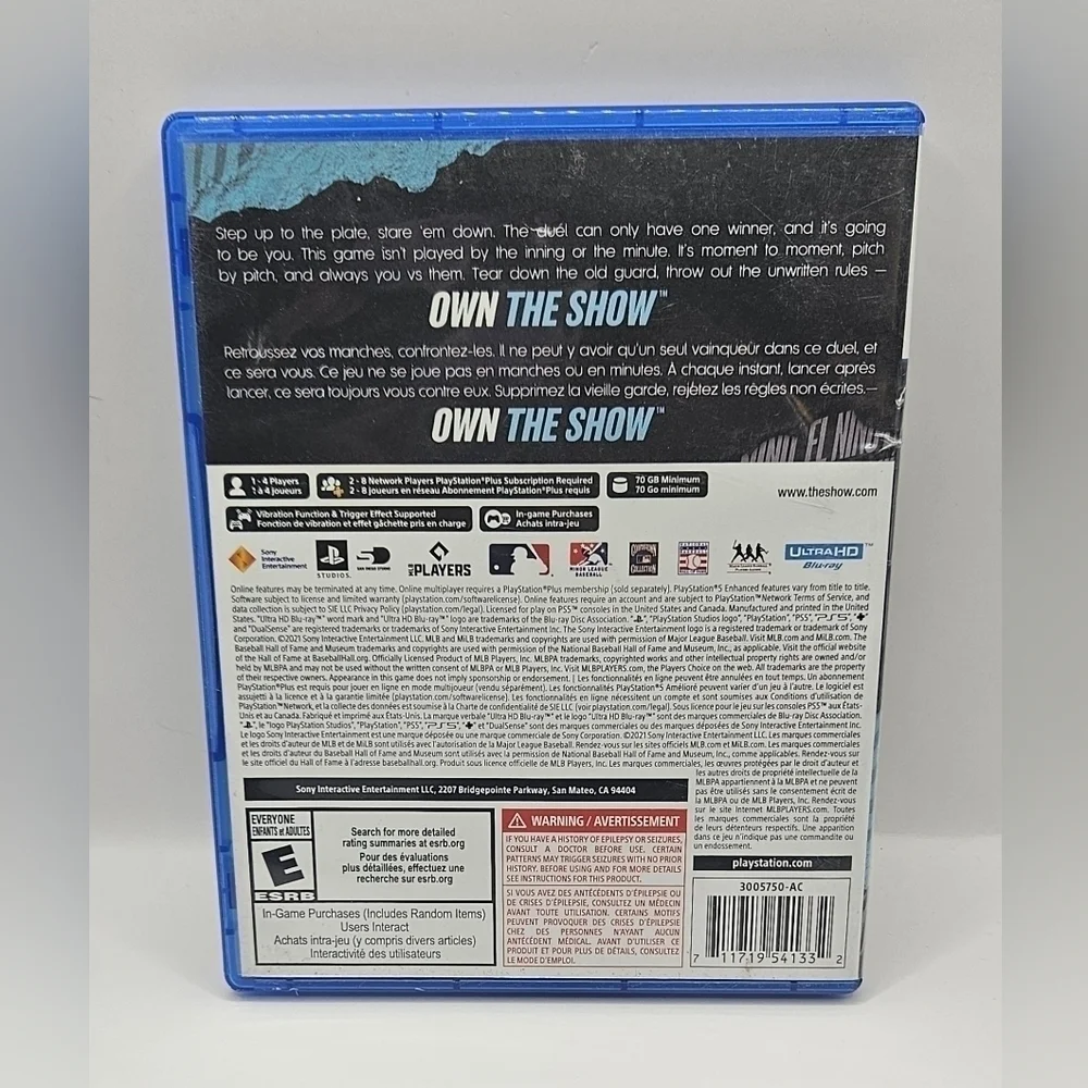 MLB The Show 21 PS5 Baseball Game Tested Complete - Picture 3 of 12